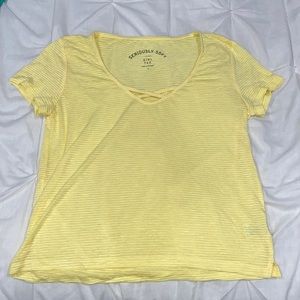 Yellow tee size small